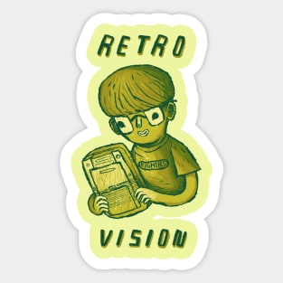 retro vision Sticker